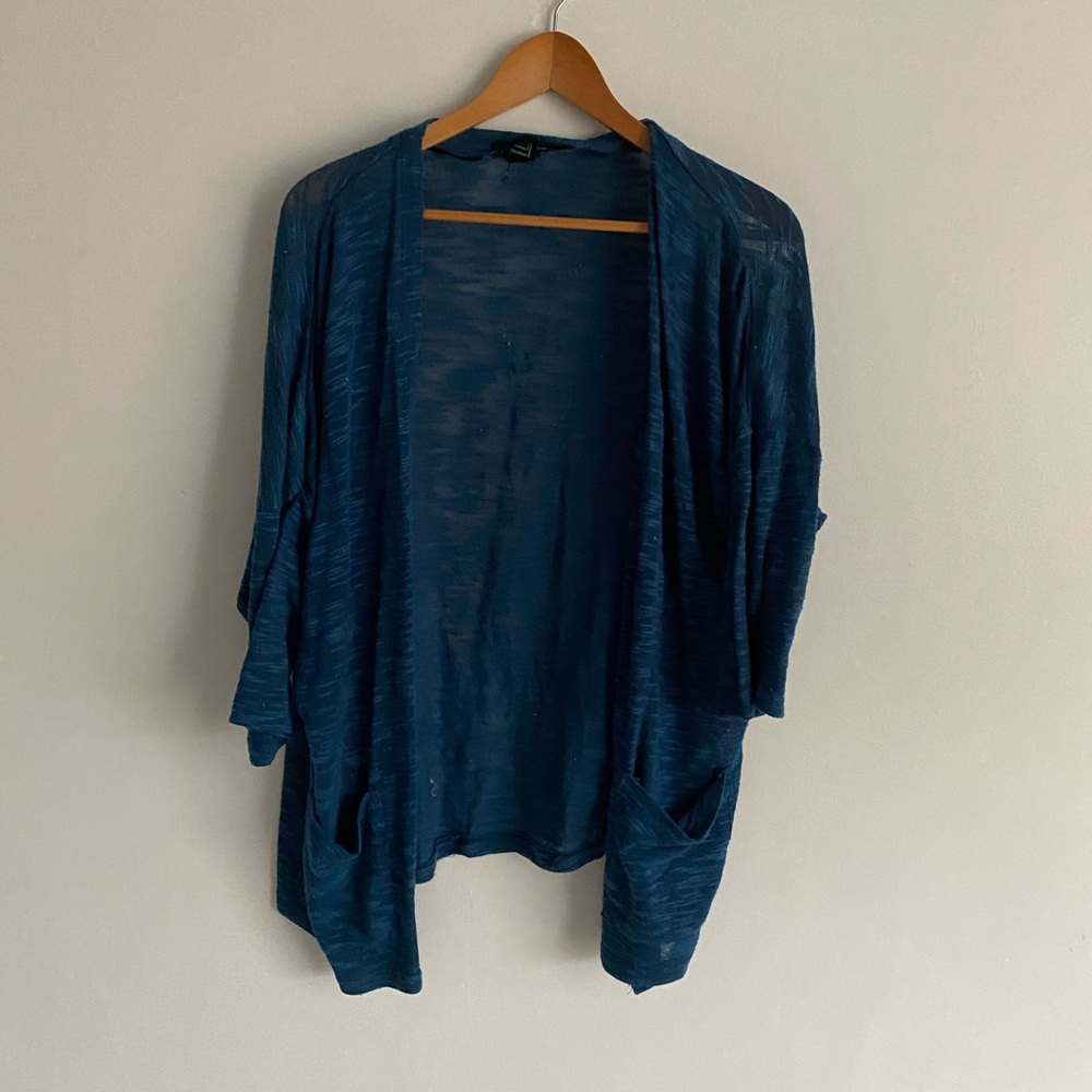 Blue cardigan